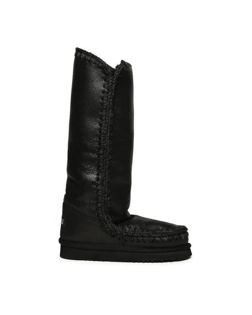 Mou Black Winter Boots