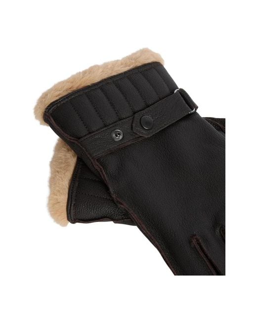 Gloves di Barbour in Black da Uomo