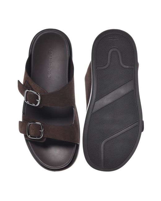Baldinini Brown Sliders for men