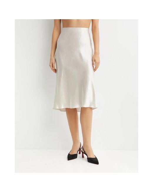 Vince White Midi Skirts