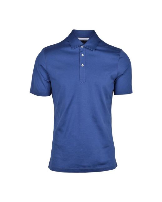 Polo Shirts di Brunello Cucinelli in Blue da Uomo