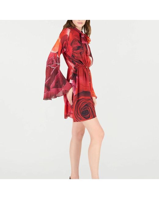 Roberto Cavalli Red Short Dresses