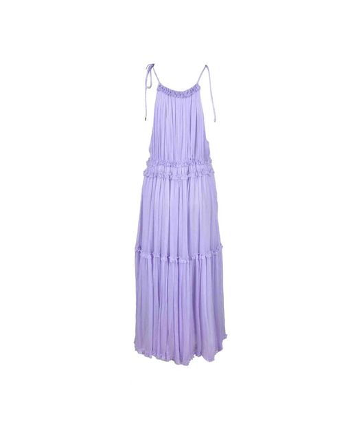 WEILI ZHENG Purple Midi dresses