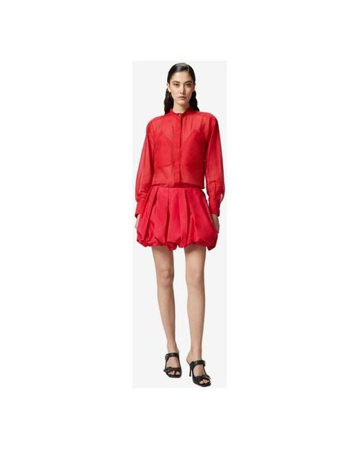 Pinko Red Short Skirts