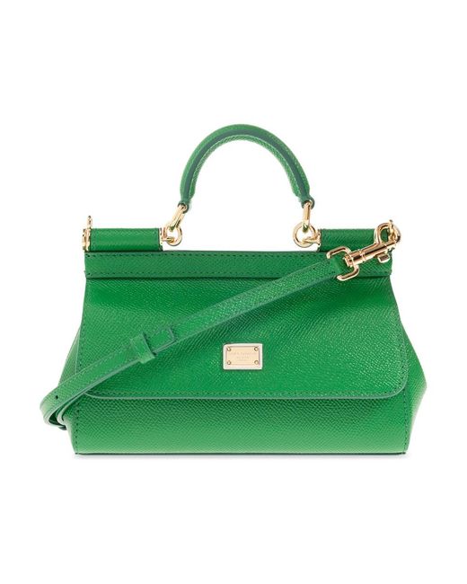 Borsa a tracolla 'sicily small' di Dolce & Gabbana in Green