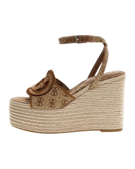 Wedges Guess de color Brown