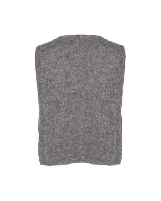 Vests Des Petits Hauts de color Gray