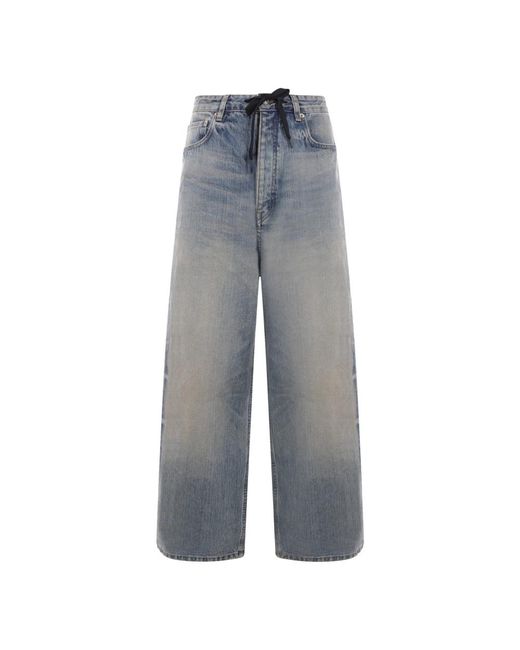 Jeans baggy destrozados Balenciaga de color Gray