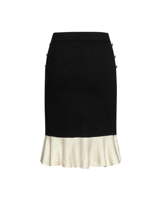 Silvian Heach Black Etuirock Mit Kontrastvolant