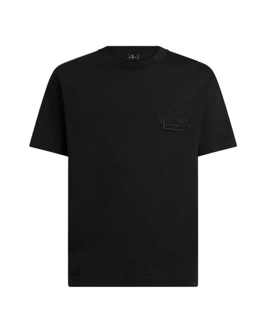 Etro Black T-Shirts for men