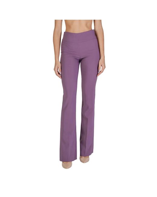 Sandro Ferrone Purple Wide Trousers