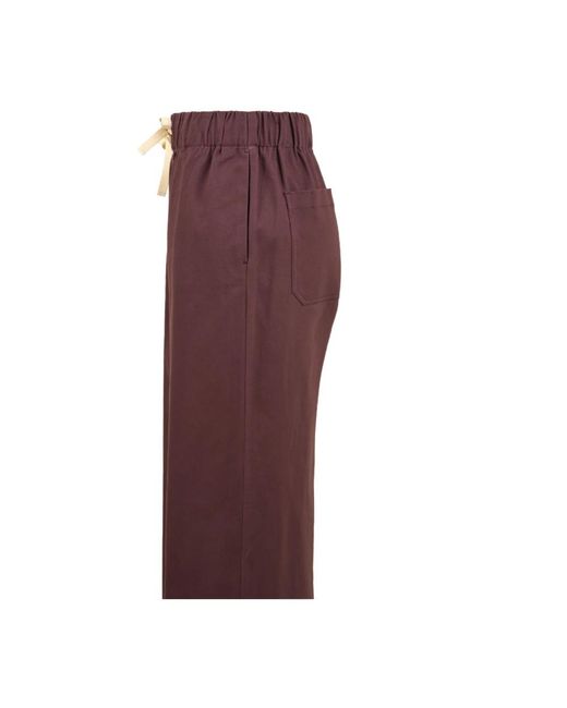 Attic And Barn Red Straight Trousers