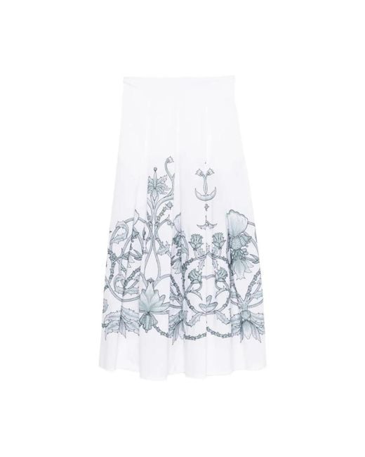 Eleventy Blue Midi Skirts