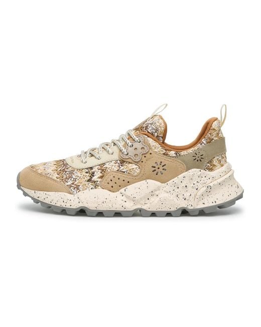 Flower Mountain Metallic Sneakers