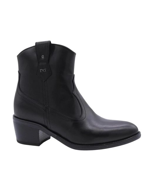 Nero Giardini Black Cowboy & Biker Boots