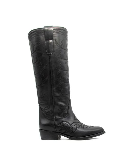 Duccio Del Duca Black Texan Boot
