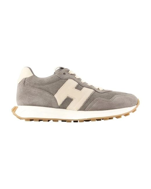 Hogan Gray H601 Allacciato H Patch Sneakers for men