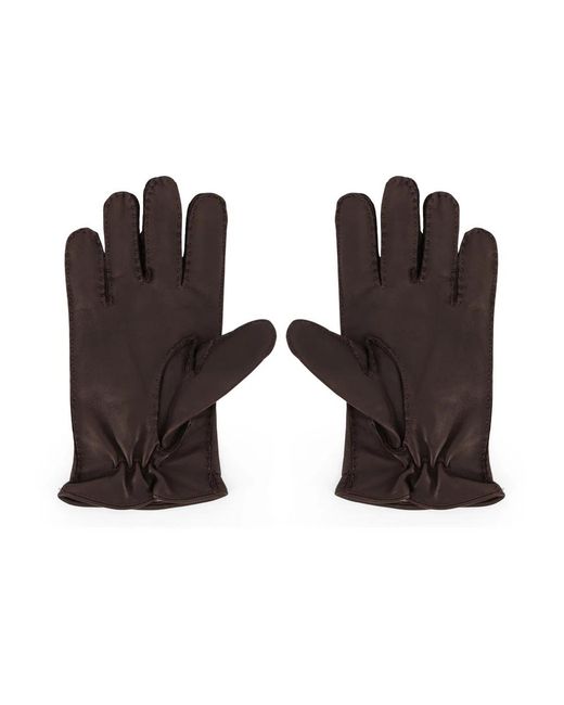 Orciani Stitched Gloves in Brown für Herren
