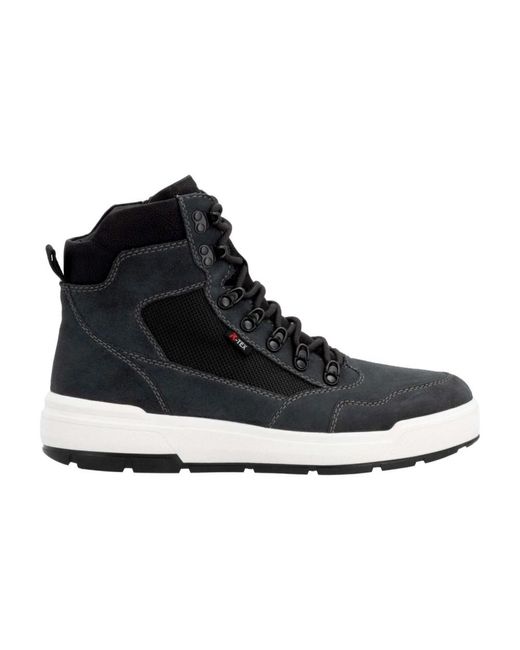 Rieker Black Lace-Up Boots for men