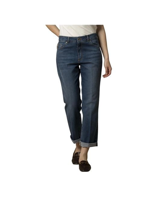 Kocca Women's Blue Straight Fit Jeans