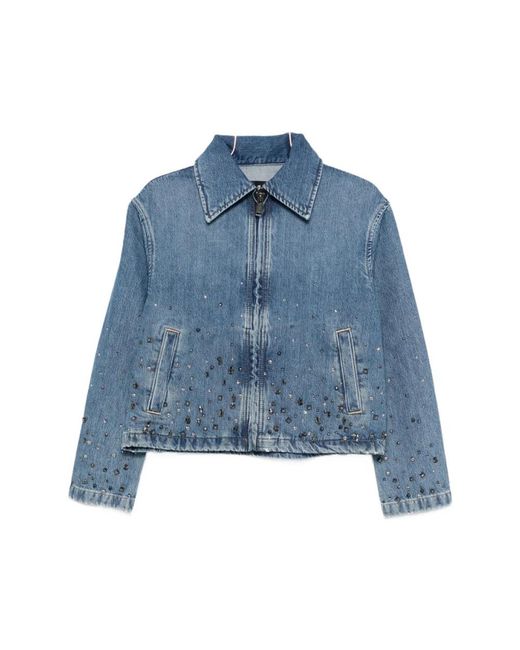 7 For All Mankind Blue Denim Jackets