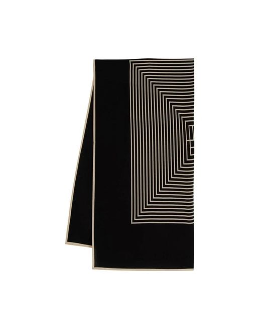 Totême  Black Silky Scarves