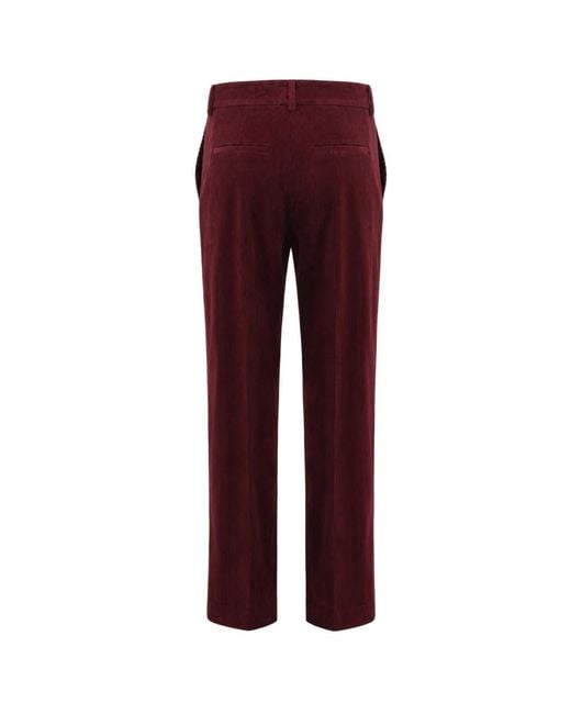 Antonelli Red Straight Trousers