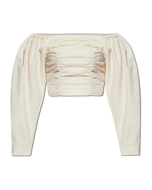 Blouses Gestuz de color Natural