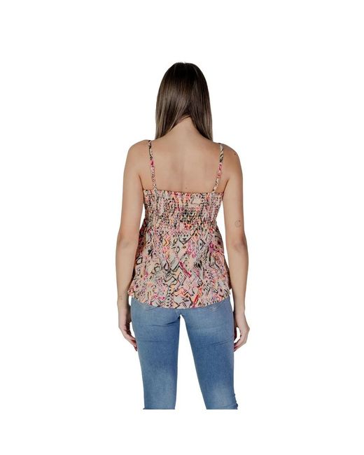 B.Young Blue Sleeveless Tops