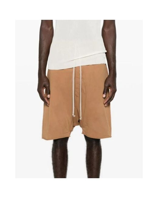 Rick Owens Natural Casual Shorts for men