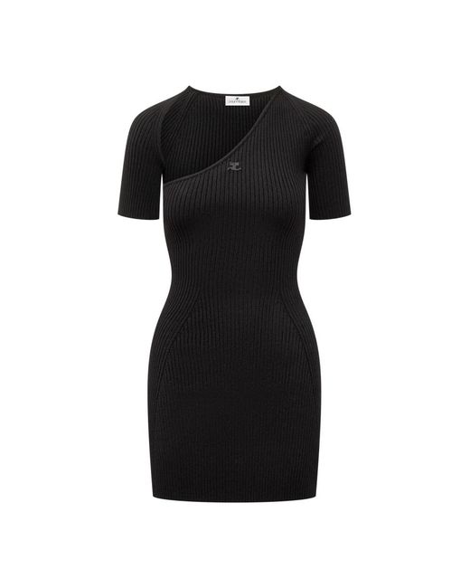 Courreges Black Short Dresses