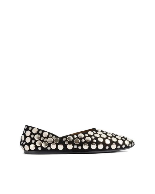 Khaite Black Ballerinas