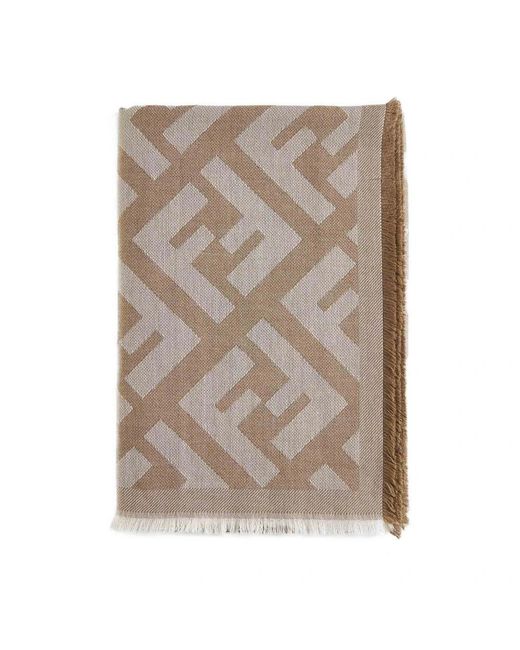 Fendi Brown Winter Scarves