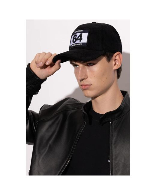Caps di DSquared² in Black da Uomo
