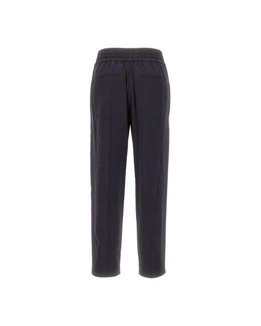 Brunello Cucinelli Blue Slim-Fit Trousers