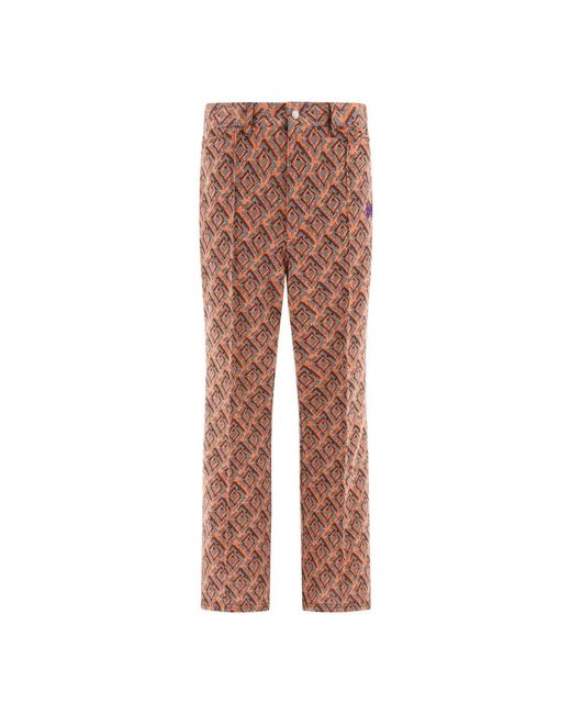 Needles Bootcut Hose Aw24 in Orange für Herren