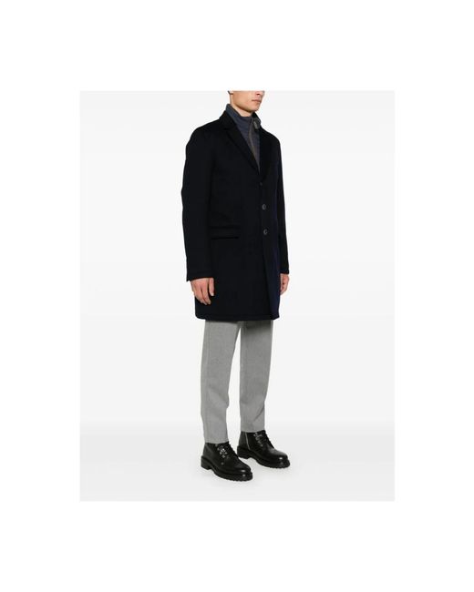 Herno Wool Beaver Coat in het Black voor heren