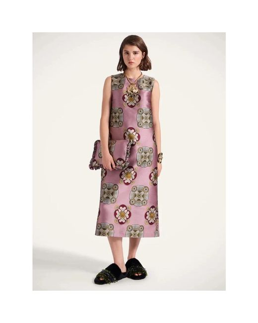 LaDoubleJ Brown Midi Kleider