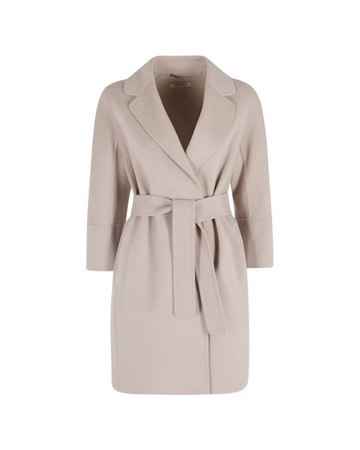 Max Mara Natural Belted Coats