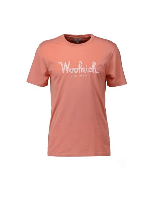 Tops > t-shirts Woolrich pour homme en coloris Pink