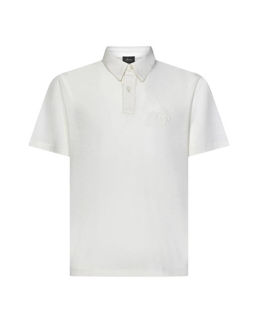 Brioni White Polo Shirts for men