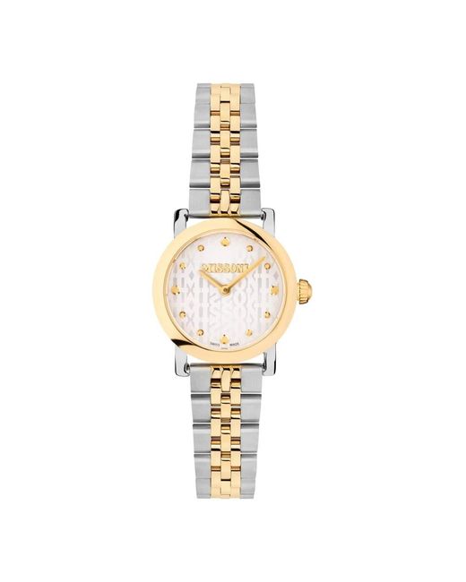 Missoni Metallic Elegante Mini Monogramm Uhr