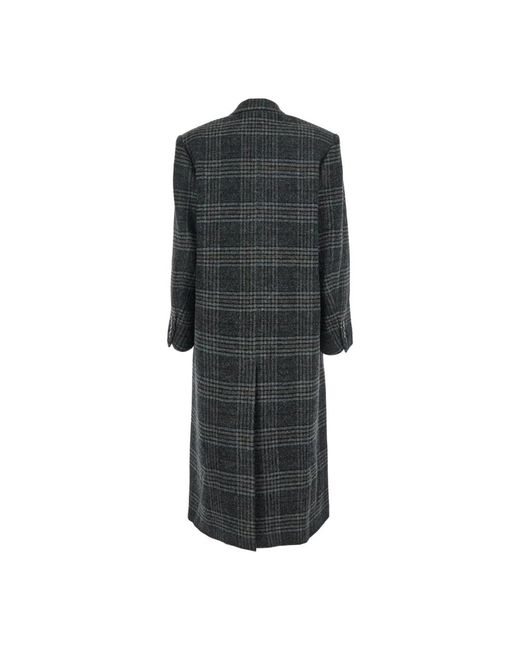 Double-Breasted Coats Isabel Marant de color Black