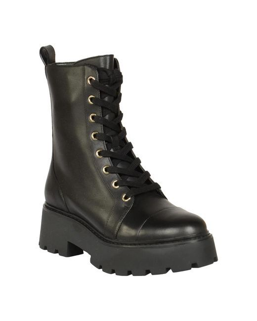 Michael Kors Black Blake Bootie Combat Boots