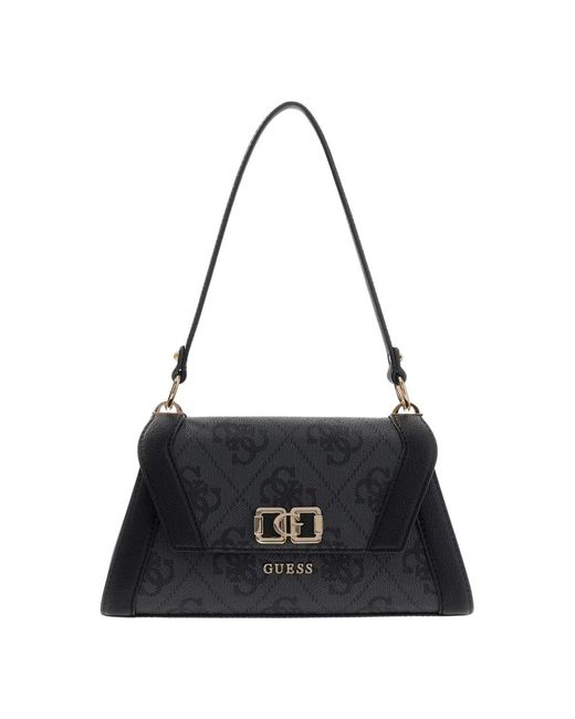 Guess Black Karnilla Coal Logo Bs26gu32 Os990119 Hand/shoulder/shoulder Bag Bag