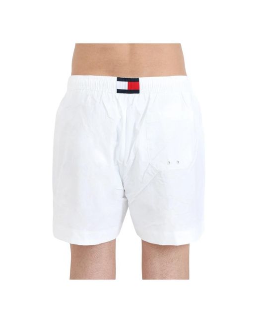 Tommy Hilfiger Weiße meer kleidung shorts mit logo in White für Herren