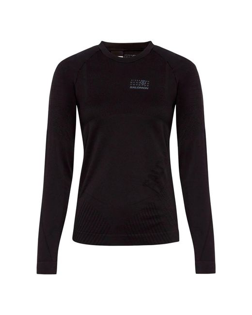 MM6 by Maison Martin Margiela Long Sleeve Tops in het Black