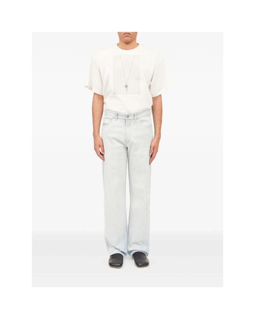 MM6 by Maison Margiela Blue Wide Jeans for men