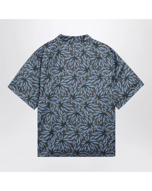 Prada Blue Short Sleeve Shirts for men