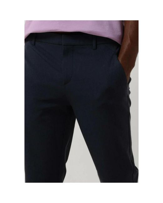 Plain Broeken ,Blauw ,Leer Josh 315 Chino's in het Blue voor heren